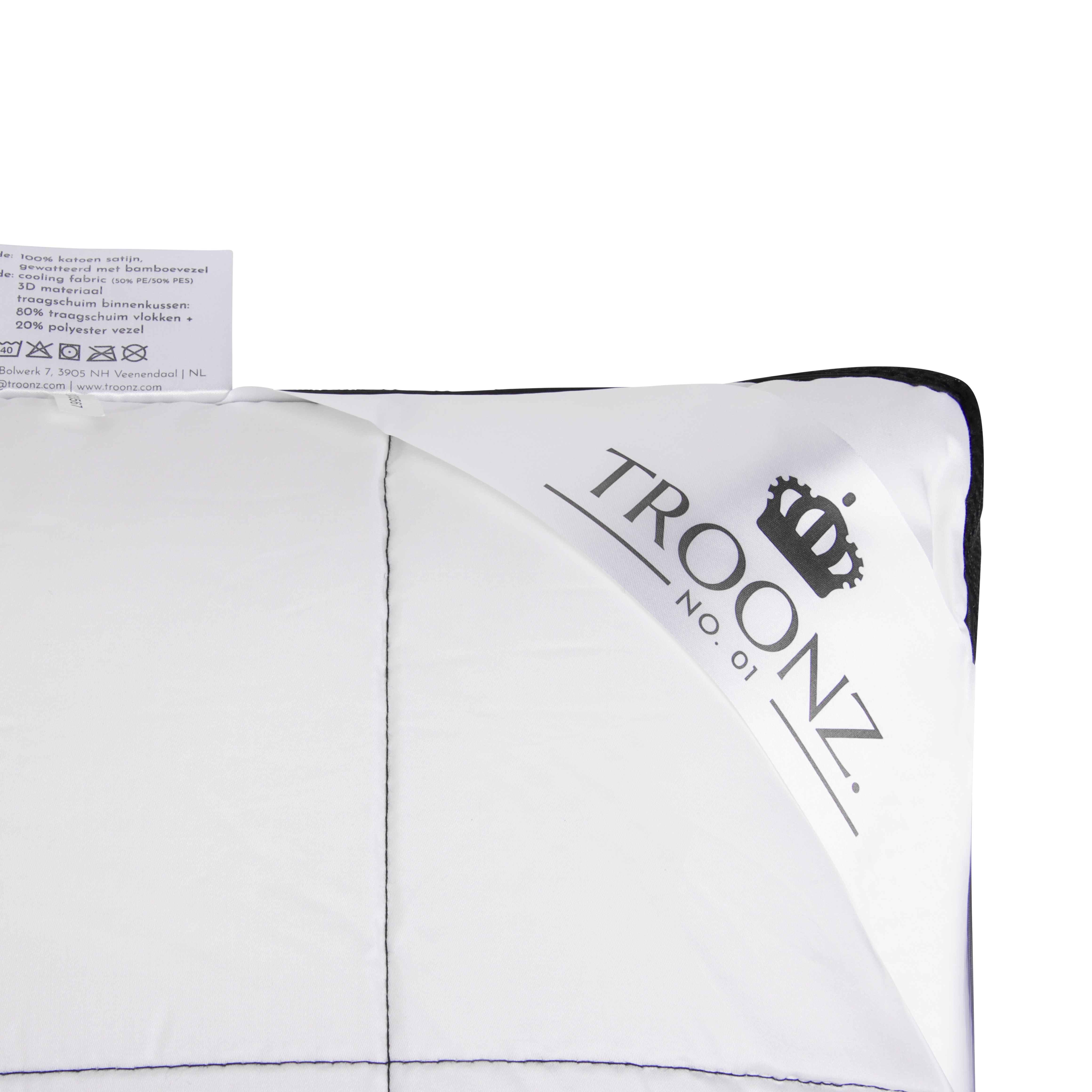 Oreiller de sommeil pour le dos Troonz Livorno Plus Three